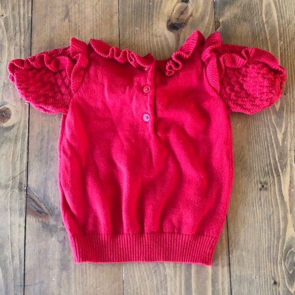 Janie and Jack Lightweight Ruffle Sweater 6-12 months - Picture 3 of 3